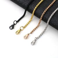 Basic Solid Color Stainless Steel Plating Unisex Necklace main image 1