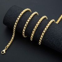 Basic Solid Color Stainless Steel Plating Unisex Necklace main image 6
