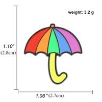Herzförmige Regenbogen-stolz-homosexuelle Karikatur-bunte Fahnen-legierungs-brosche sku image 32