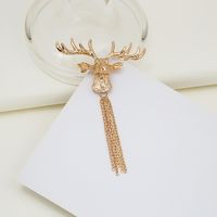 Fashion Elk Alloy Tassel Plating Unisex Brooches sku image 1