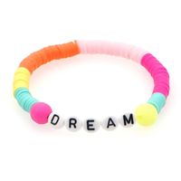 Casual Letter Resin Rope Beaded Bracelets sku image 1