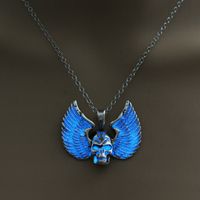 Retro Skull Alloy Luminous Women's Men's Necklace 1 Piece main image 8