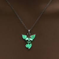 Retro Skull Alloy Luminous Women's Men's Necklace 1 Piece main image 4