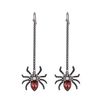 1 Pair Gothic Hip-hop Funny Spider Plating Alloy 14k Gold Plated Silver Plated Drop Earrings sku image 17