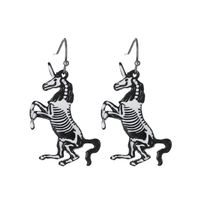 1 Pair Gothic Hip-hop Funny Spider Plating Alloy 14k Gold Plated Silver Plated Drop Earrings sku image 11