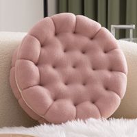 Cute Solid Color Polyester Throw Pillow sku image 1