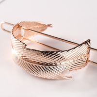Fashion Feather Alloy Plating Hair Clip main image 2