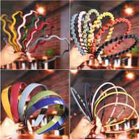 Fashion Waves Solid Color Plastic Hair Band 1 Piece main image 1