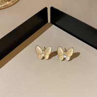 Modern Style Heart Shape Bow Knot Copper Plating Drop Earrings Ear Studs 1 Pair sku image 3