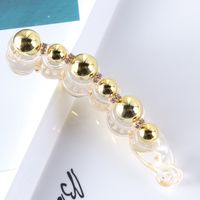 Simple Style Geometric Plastic Artificial Pearls Hair Clip main image 3