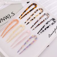 Fashion Twist Acetic Acid Sheets Artificial Pearls Hairpin 1 Piece main image 2