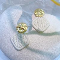Retro Geometric Soft Clay Plating Women's Drop Earrings 1 Pair sku image 2