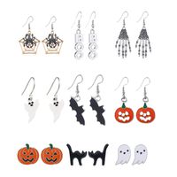 Gothic Cat Spider Alloy Women's Drop Earrings 1 Pair main image 3