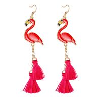 Fashion Christmas Tree Flamingo Alloy Plating Inlay Artificial Gemstones Women's Drop Earrings 1 Pair sku image 38