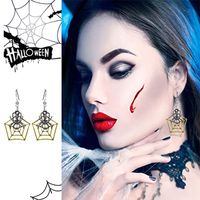 Gothic Cat Spider Alloy Women's Drop Earrings 1 Pair main image 2