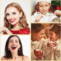 Fashion Christmas Tree Flamingo Alloy Plating Inlay Artificial Gemstones Women's Drop Earrings 1 Pair main image 6