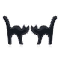 Gothic Cat Spider Alloy Women's Drop Earrings 1 Pair sku image 11