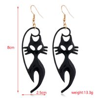 Gothic Cat Spider Alloy Women's Drop Earrings 1 Pair sku image 34