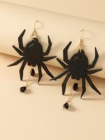 Gothic Pumpkin Spider Arylic Women's Drop Earrings 1 Pair sku image 12