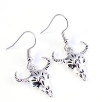 Retro Pumpkin Skull Alloy Plating Women's Drop Earrings 1 Pair sku image 10