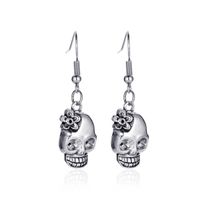 Retro Pumpkin Skull Alloy Plating Women's Drop Earrings 1 Pair sku image 6