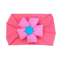 Cute Solid Color Flower Nylon Cloth Hair Band 1 Piece sku image 8