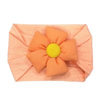 Cute Solid Color Flower Nylon Cloth Hair Band 1 Piece main image 4