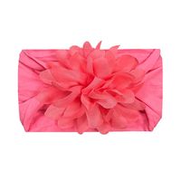 Fashion Solid Color Flower Cloth Hair Band 1 Piece main image 4