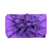 Fashion Solid Color Flower Cloth Hair Band 1 Piece sku image 3