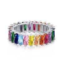 Fashion Geometric Sterling Silver Plating Zircon Rings sku image 13