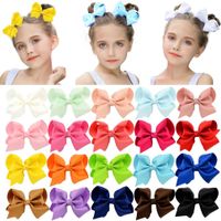 Sweet Stripe Bow Knot Cloth Hair Clip 1 Piece main image 5