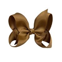 Sweet Stripe Bow Knot Cloth Hair Clip 1 Piece sku image 2