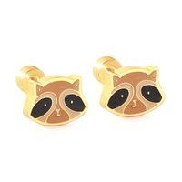 Cute Penguin Dolphin Stainless Steel Ear Studs 1 Pair sku image 14