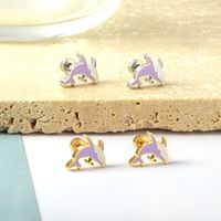 Cute Penguin Dolphin Stainless Steel Ear Studs 1 Pair main image 4