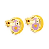 Cute Penguin Dolphin Stainless Steel Ear Studs 1 Pair sku image 13