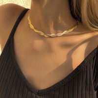 Simple Style Geometric Stainless Steel Plating Chain Necklace main image 3