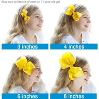 Fashion Solid Color Bow Knot Cloth Hair Clip 1 Piece main image 2