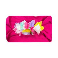 Fashion Color Block Flower Nylon Chiffon Hair Band 1 Piece sku image 6