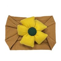 Cute Solid Color Flower Nylon Cloth Hair Band 1 Piece main image 3