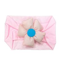 Cute Solid Color Flower Nylon Cloth Hair Band 1 Piece sku image 6