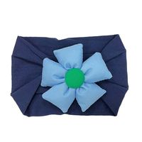 Cute Solid Color Flower Nylon Cloth Hair Band 1 Piece sku image 14