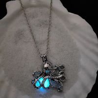 Cool Style Star Octopus Alloy Luminous Women's Men's Necklace 1 Piece main image 4