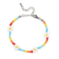 Personalized Japanese And Korean Style Hand-woven Yellow Smiley Face Small Bracelet Women's Cross-border New Arrival Ins Pearl Bracelet Wholesale sku image 8