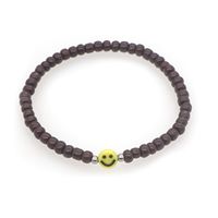 Personalized Japanese And Korean Style Hand-woven Yellow Smiley Face Small Bracelet Women's Cross-border New Arrival Ins Pearl Bracelet Wholesale sku image 5