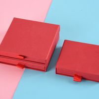 Simple Style Solid Color Paper Jewelry Boxes 1 Piece main image 5