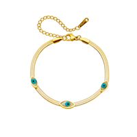 Retro Eye Titanium Steel Enamel Bracelets 1 Piece sku image 1