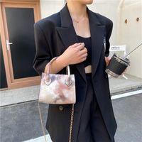 Women's Small Pu Leather Gradient Color Fashion Square Zipper Handbag main image 5