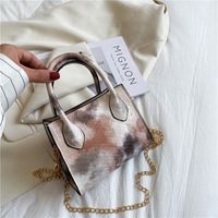 Women's Small Pu Leather Gradient Color Fashion Square Zipper Handbag main image 2