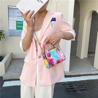 Women's Small Pu Leather Gradient Color Fashion Square Zipper Handbag main image 1