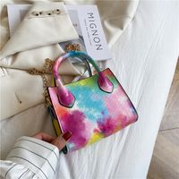 Women's Small Pu Leather Gradient Color Fashion Square Zipper Handbag sku image 4